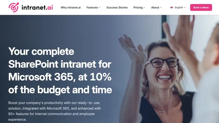 La home page di intranet.ai
